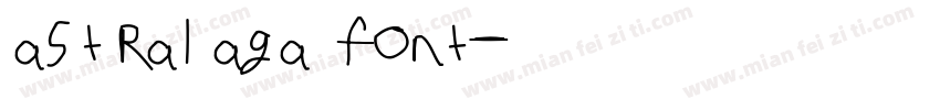 astralaga font字体转换